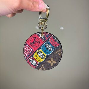 Louis Vuitton Circular Monogram Daruma Keychain